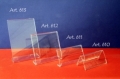 G 00 - Portaprezzi in plexiglass Acrilico in formato e misure varie