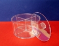 A 51 Scatolina Tonda Plexiglass con Divisorio 8x4,5 (LM 2071)