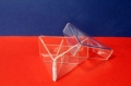 A 56 Scatolina Triangolare Plexiglass con Divisorio 9x4 (LM 2062)