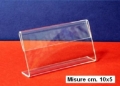 G 03 Porta Prezzo Plexiglass 10x5 (LM 610)